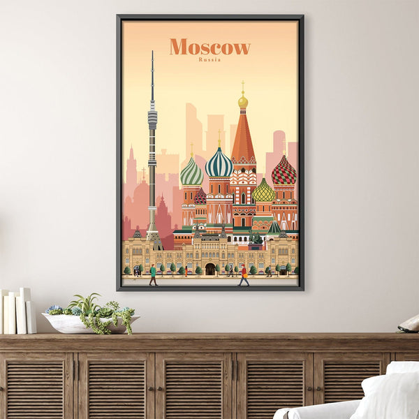 Moscow Canvas - Studio 324 Art Clock Canvas