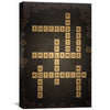 Motivation Crossword Canvas Art 30 x 45cm / Unframed Canvas Print Clock Canvas