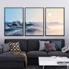 Mountain Horizon Canvas Art Clock Canvas