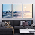 Mountain Horizon Canvas Art Clock Canvas