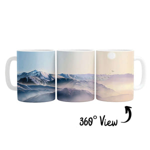 Mountain Horizon Mug Mug White Clock Canvas