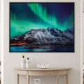 Mountain Lights Canvas Art Clock Canvas