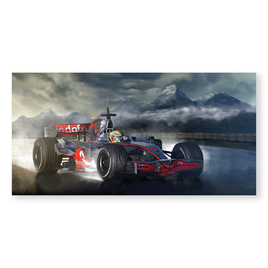 Mountain Racing Canvas Art Clock Canvas