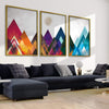 Mountain Spectrum Canvas Art Clock Canvas