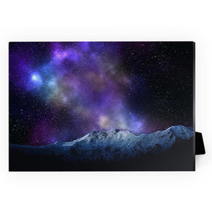 Mountains and Stars Desktop Canvas Desktop Canvas 18 x 13cm Clock Canvas