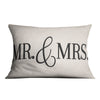 Mr. &amp; Mrs Cushion Cushion 48 x 33cm Clock Canvas