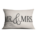 Mr. &amp; Mrs Cushion Cushion Cushion Landscape Clock Canvas