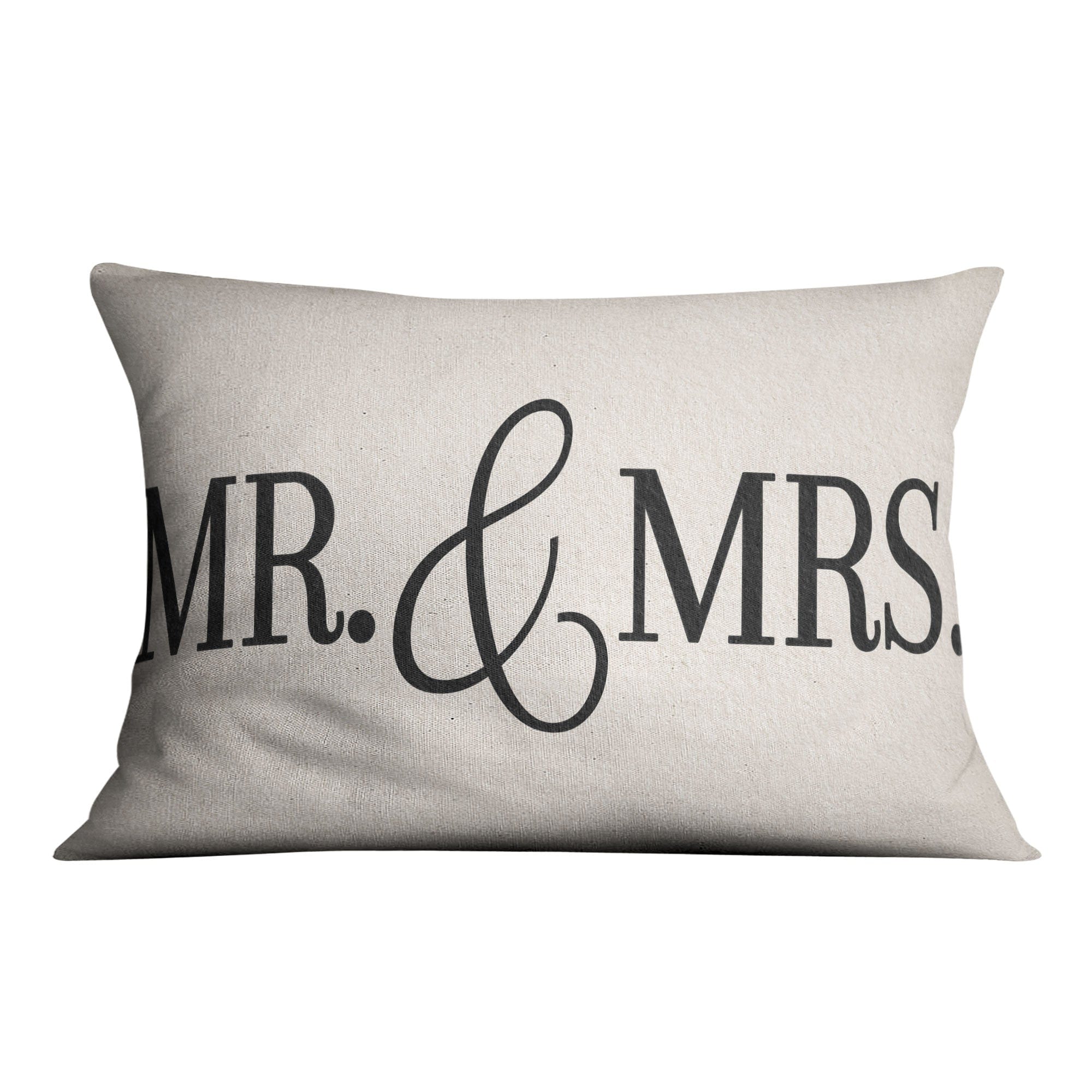 Mr. &amp; Mrs Cushion Cushion Cushion Landscape Clock Canvas
