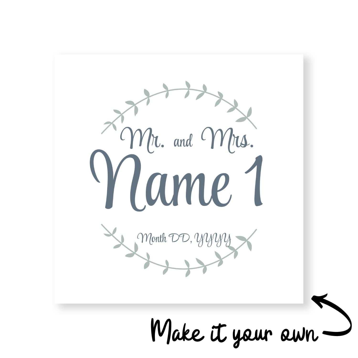 Mr and Mrs Anniversary Canvas product thumbnail