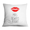 Mr and Mrs Right Cushion Cushion B / 45 x 45cm Clock Canvas