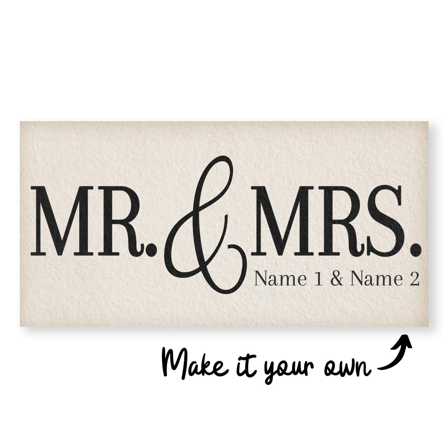 Mr. & Mrs Canvas product thumbnail