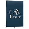Mr. & Mrs. Right Canvas Art Clock Canvas
