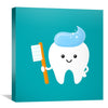 Mr. Tooth Canvas Art Clock Canvas