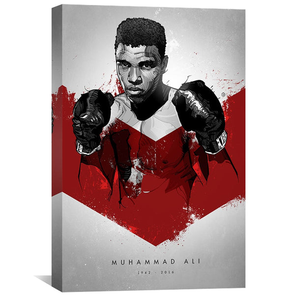 Muhammad Ali Canvas Art Clock Canvas