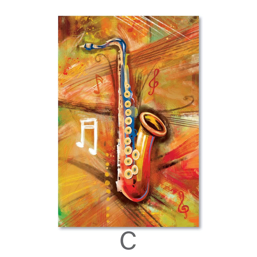 Musical Vibes Canvas Art Clock Canvas