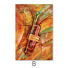 Musical Waves Canvas Art B / 40 x 50cm / Unframed Canvas Print Clock Canvas