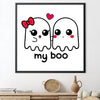 My Boo Canvas Art Clock Canvas