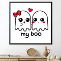 My Boo Canvas Art Clock Canvas