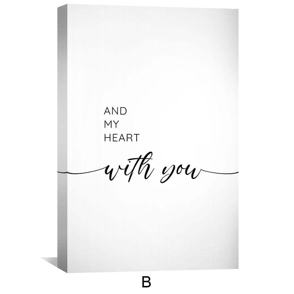 My Life with You Canvas Art Clock Canvas