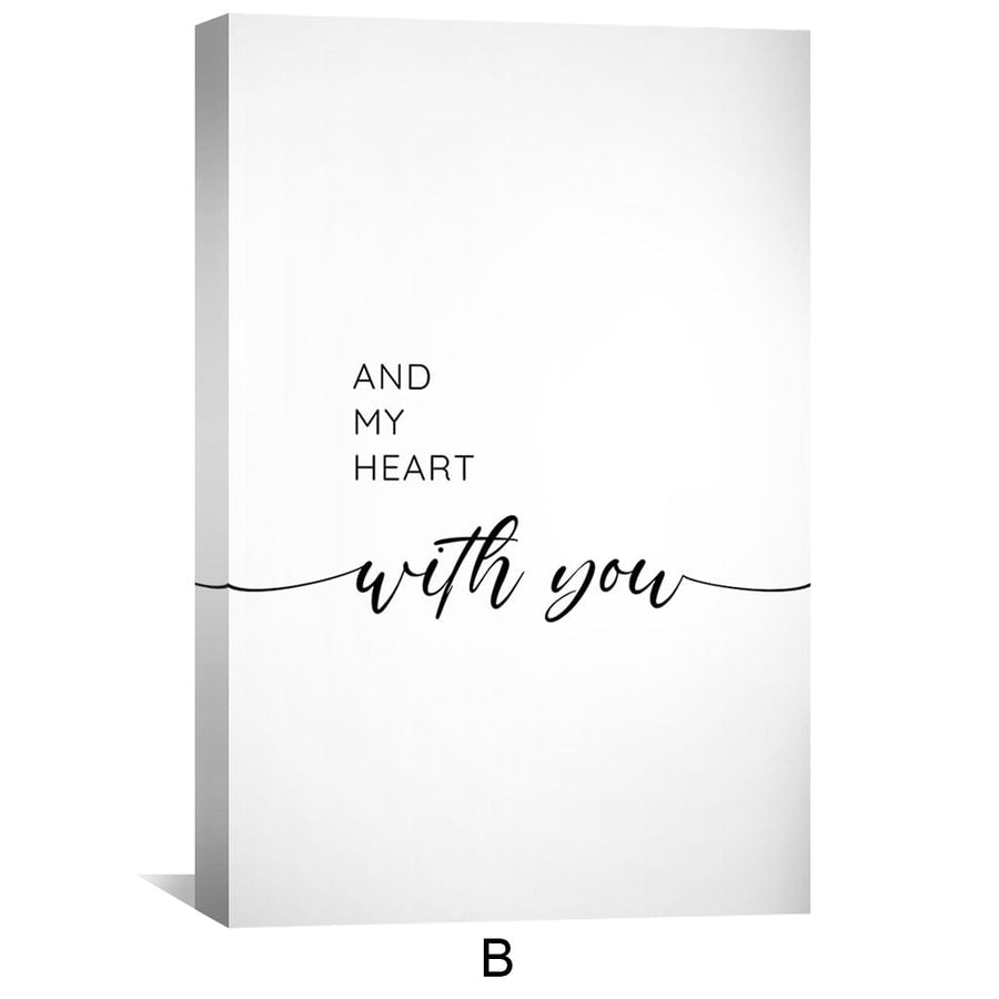 My Life with You Canvas Art Clock Canvas