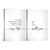 My Life with You Canvas Art Clock Canvas
