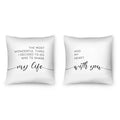 My Life With You Cushion Cushion Clock Canvas