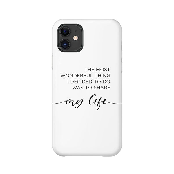 My Life With You Phone Case Phone Case A / Apple iPhone 11 Clock Canvas