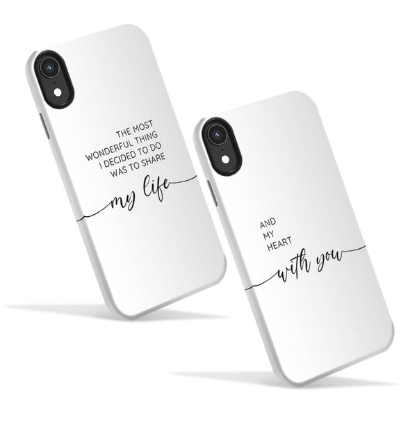 My Life With You Phone Case Phone Case Clock Canvas