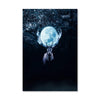 Mysterious Deer in Night Canvas Art Clock Canvas