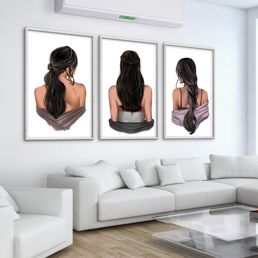 Mysterious Woman Canvas Art Clock Canvas