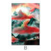 Mystic Temple Canvas Art B / 40 x 50cm / No Board - Canvas Print Only Clock Canvas