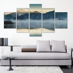 Mystic Waters Canvas - 5 Panel Art Large (150cm) / Standard Gallery Wrap Clock Canvas