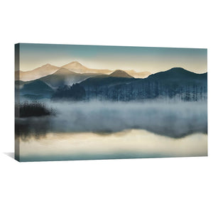 Mystic Waters Canvas Art 50 x 25cm / Unframed Canvas Print Clock Canvas