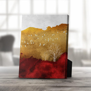 Mystical Forest A Desktop Canvas Desktop Canvas 20 x 25cm Clock Canvas