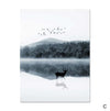 Mystical Lake Canvas Art C / 40 x 50cm / No Board - Canvas Print Only Clock Canvas