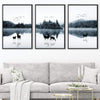 Mystical Lake Canvas Art Clock Canvas