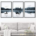 Mystical Lake Canvas Art Clock Canvas