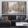 Mystical, Venice Charm Canvas Art 50 x 25cm / Unframed Canvas Print Clock Canvas