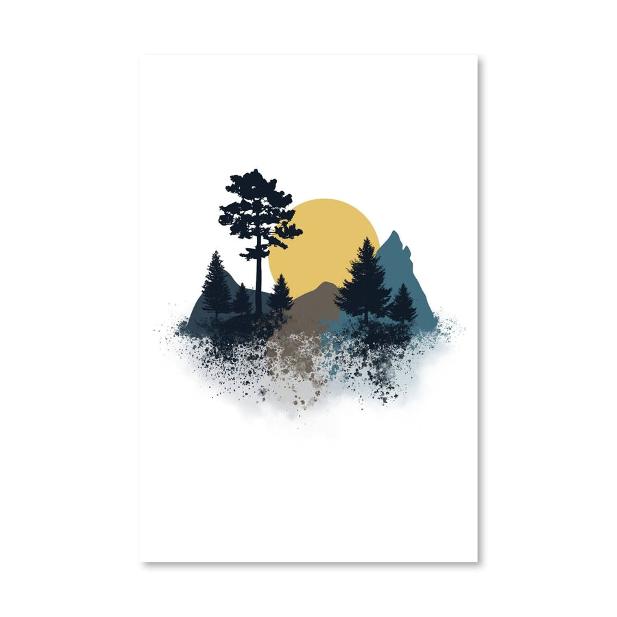 Nature Splatter Canvas Art Clock Canvas