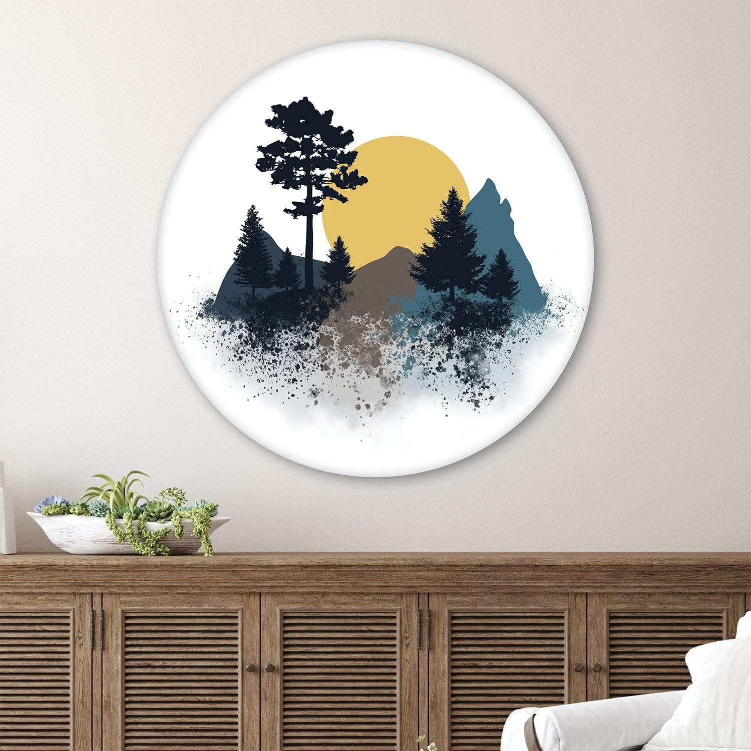 Nature Splatter Canvas - Circle product thumbnail