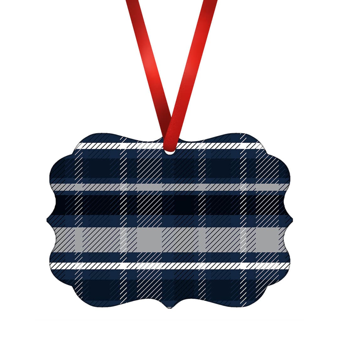 Navy Plaid Ornament product thumbnail