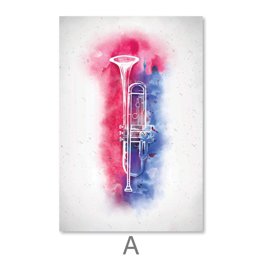 Neon Band Canvas Art Clock Canvas