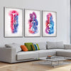 Neon Band Canvas Art Clock Canvas