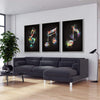 Neon Notes Canvas Art Clock Canvas
