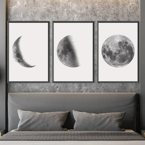 New Moon Canvas Art Clock Canvas