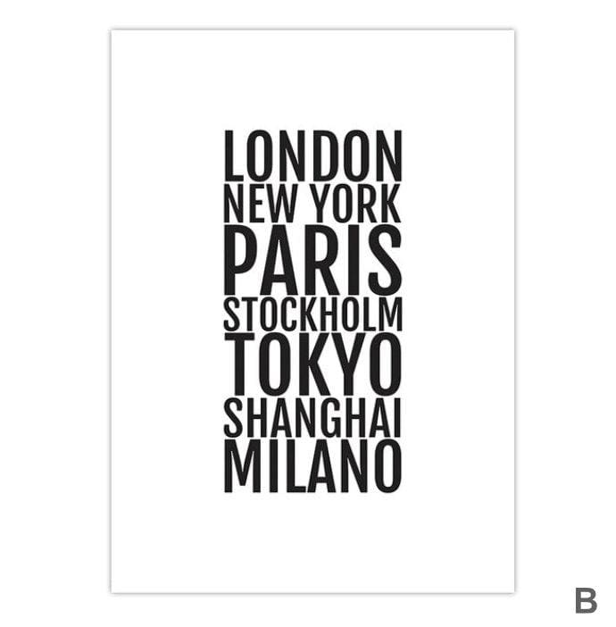 New York City Canvas Art B / 40 x 50cm / No Board - Canvas Print Only Clock Canvas