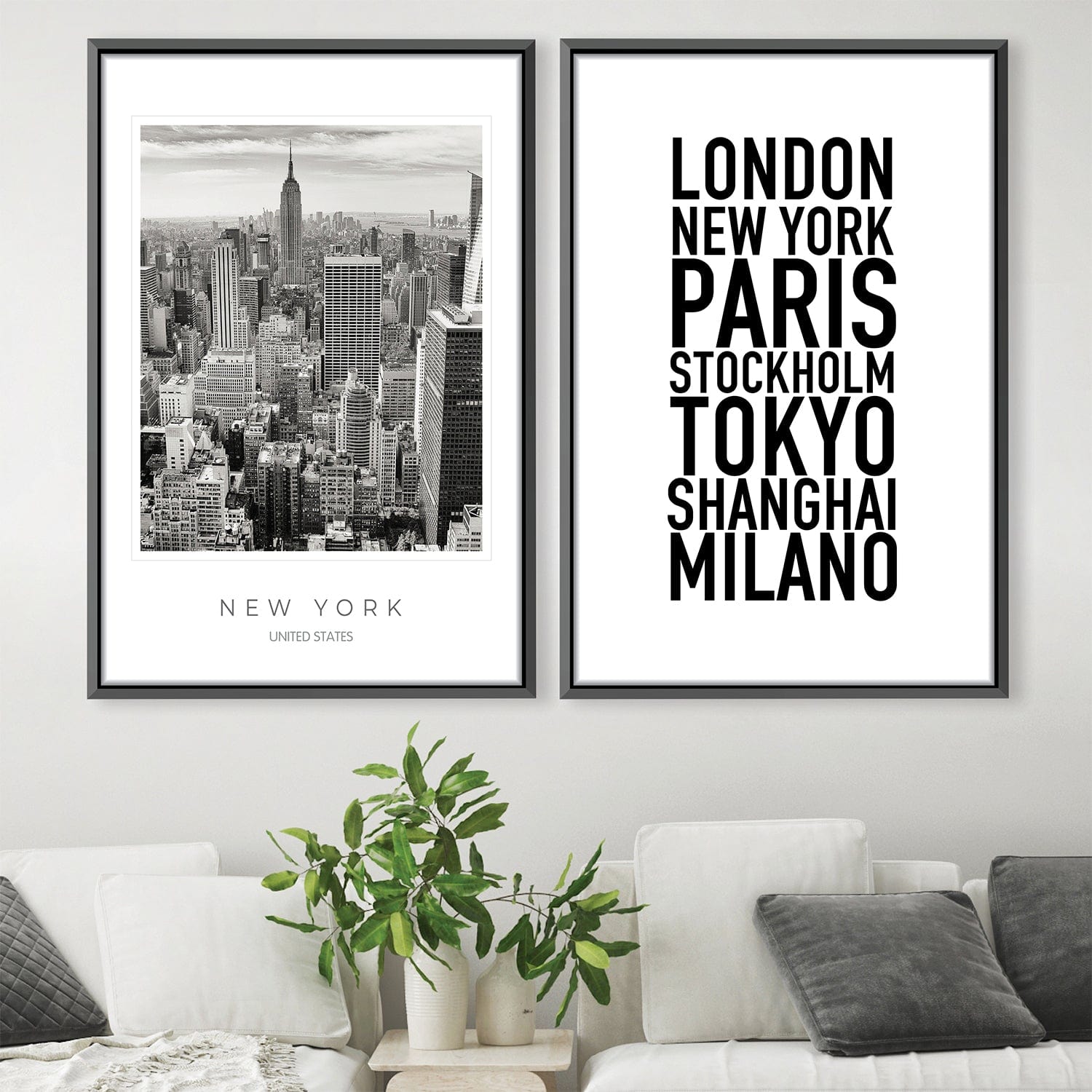 New York City Canvas Art Clock Canvas