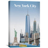 New York City Canvas - Studio 324 Art 30 x 45cm / Unframed Canvas Print Clock Canvas