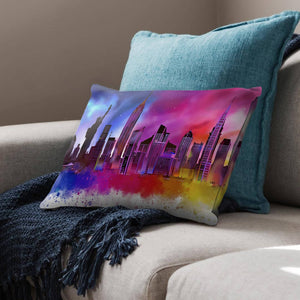 New York Colors Cushion Cushion Cushion Landscape Clock Canvas