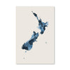 New Zealand Watercolor Canvas Art Clock Canvas
